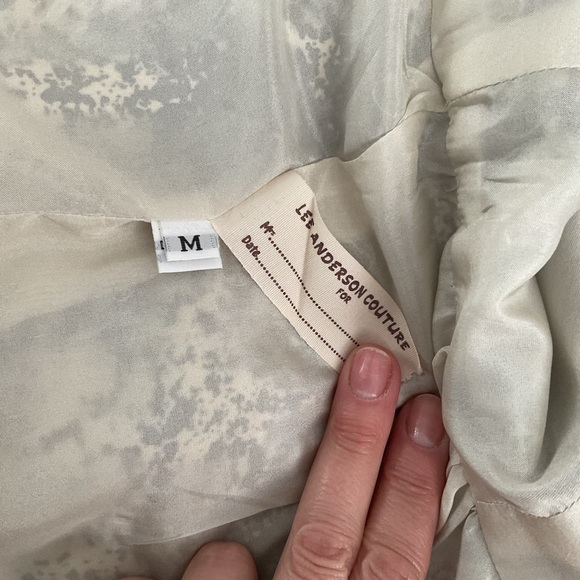 NWOT Lee Anderson Couture Silk Jacket M - Picture 9 of 14